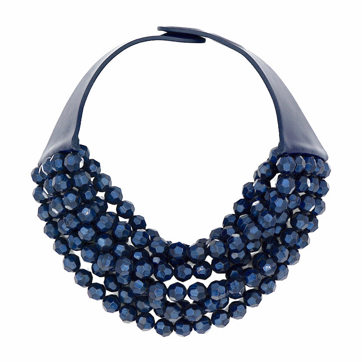 Bella Navy Shimmer Necklace