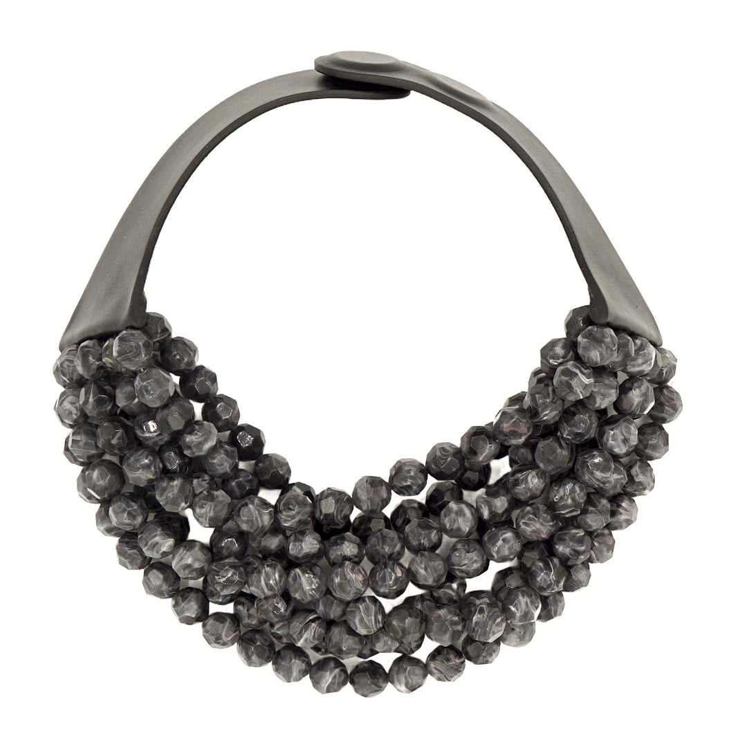 Bella Marble Charcoal Necklace