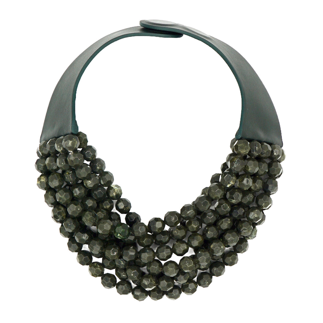 Bella Marble Olive Necklace -  Fairchild Baldwin