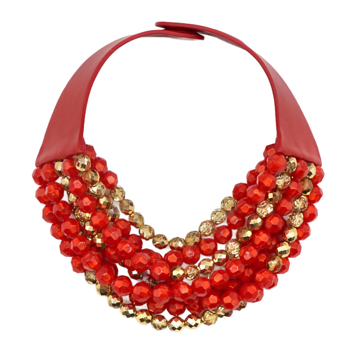 Sabrina Summer Coral Necklace