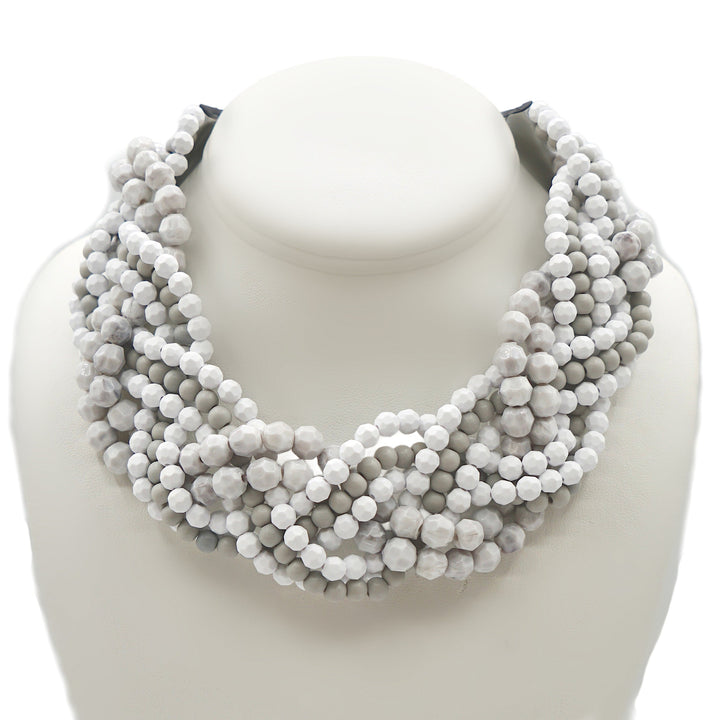 Olympia Braided Harbor Grey Necklace