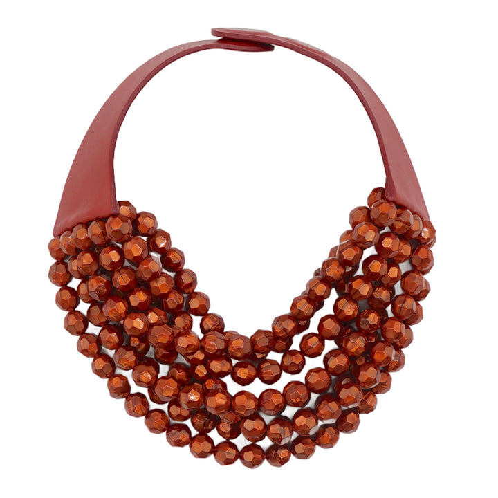 Bella Metallic Rust Necklace