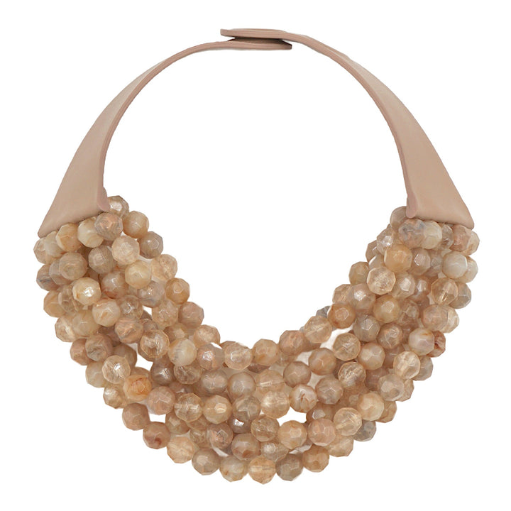 Bella Three Tone Neutral Earth Necklace