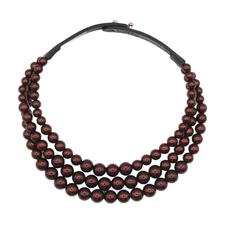 Pearl Grace Deep Auburn Necklace