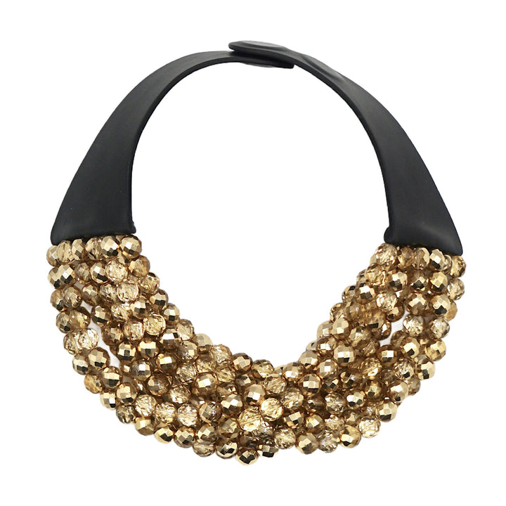 Laura Gold Glass Necklace