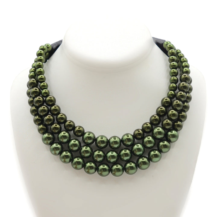 Pearl Grace Emerald Green Necklace