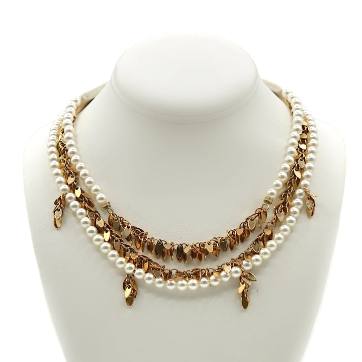 Eliana Gold Pearl Necklace