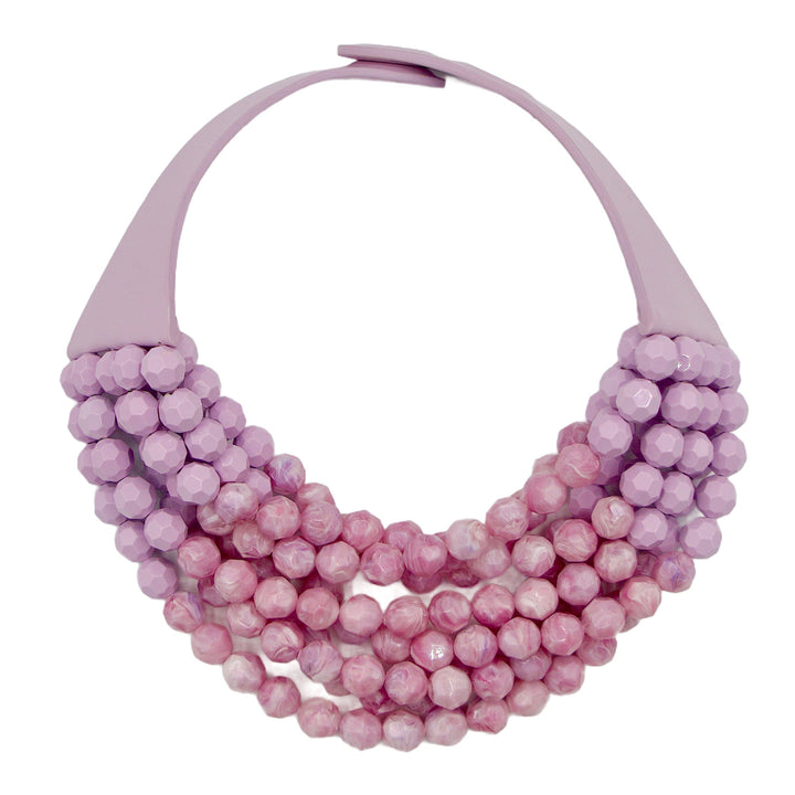 Gradated Bella Marble Lilac Necklace