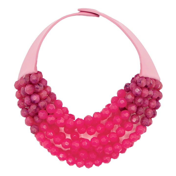 Gradated Bella Positano Bright Pink Necklace