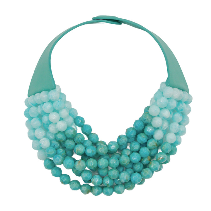Gradated Bella Summer Blue Turquoise Necklace