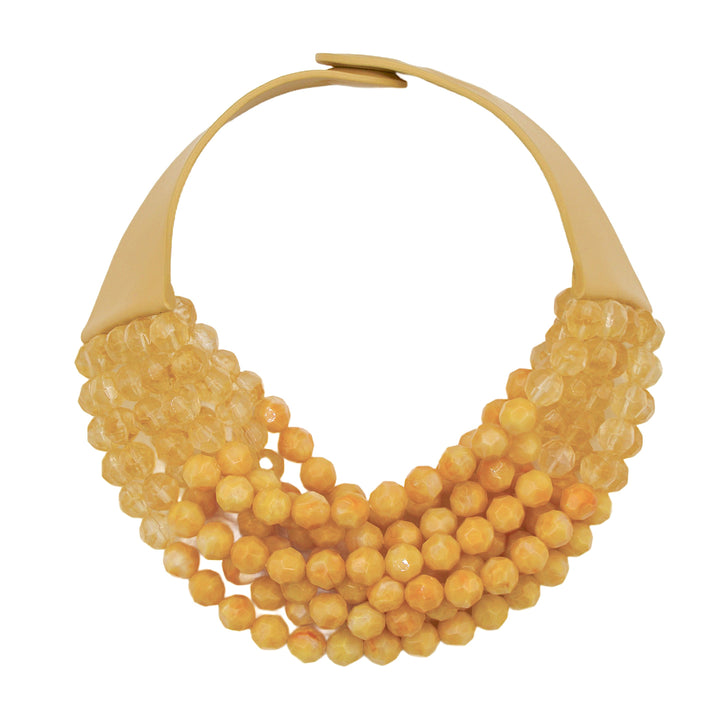 Gradated Bella Marble Yellow Necklace