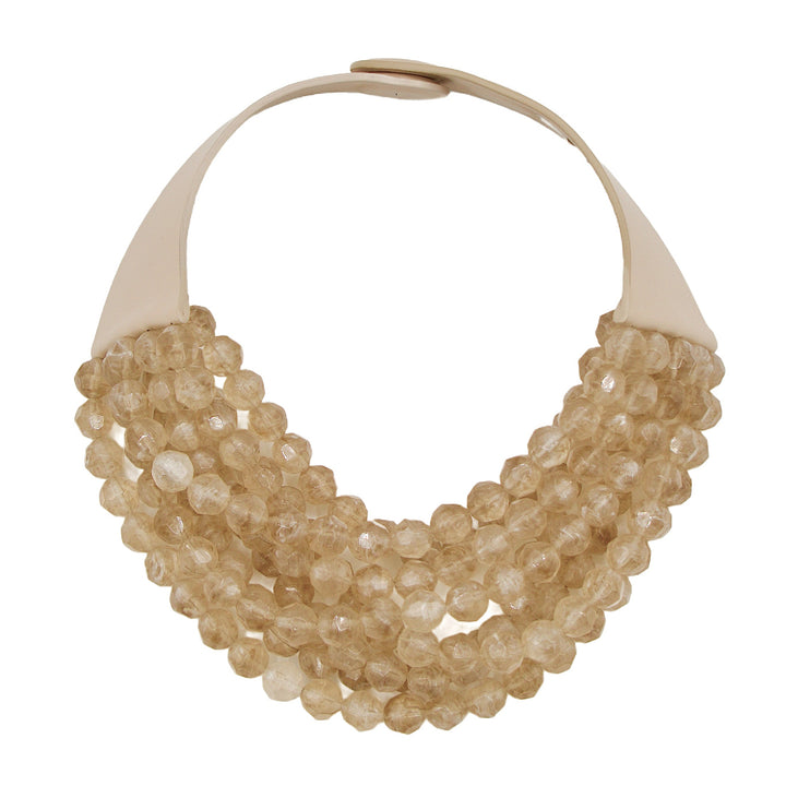 Transparent Bella Soft Cider Necklace