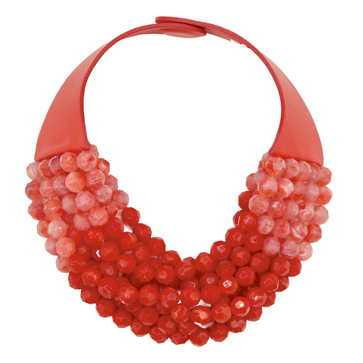 Gradated Bella Ferrari Rosso Necklace