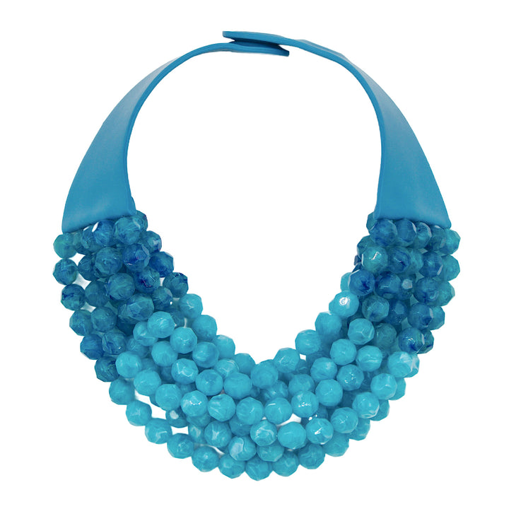 Gradated Bella Caribbean Blue Necklace