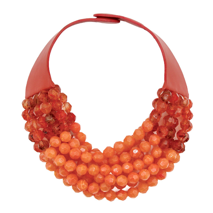 Gradated Bella  Tangerine Necklace