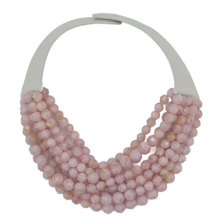 Bella Grace Marble Lilac Necklace