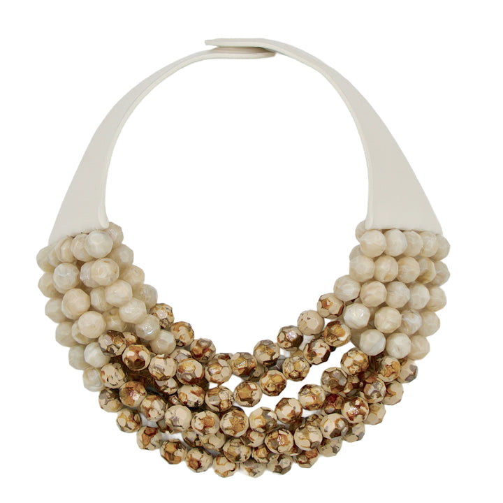 Hand Painted Gradated Bella Champagne Gold Necklace