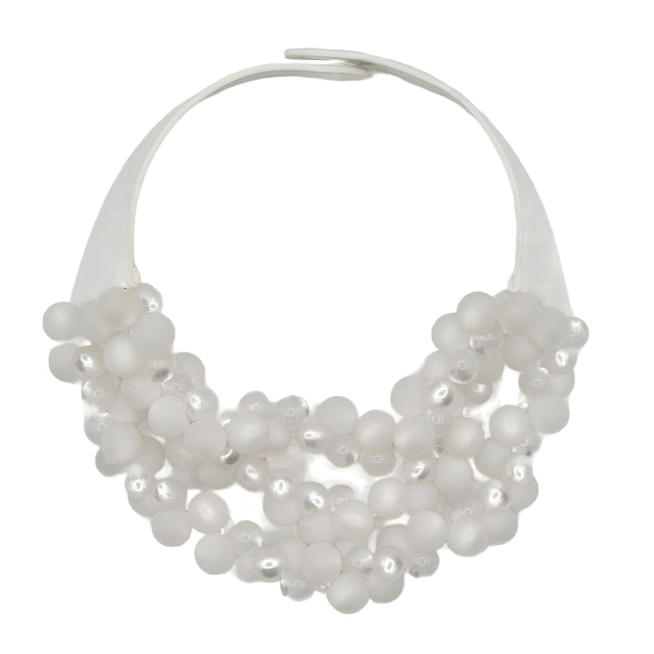 The Bubble Smokey White Necklace