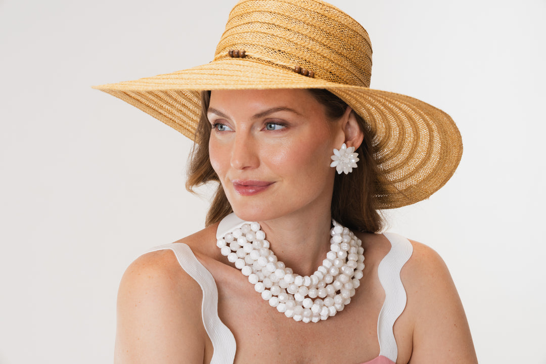 Bella Two Tone Pearlized Pure White Necklace -  Fairchild Baldwin