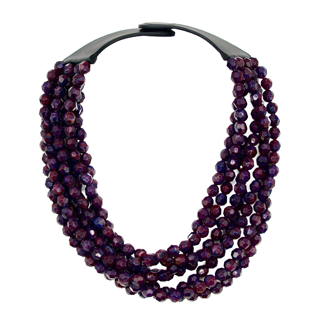 Helena Marble Elderberry Necklace -  Fairchild Baldwin