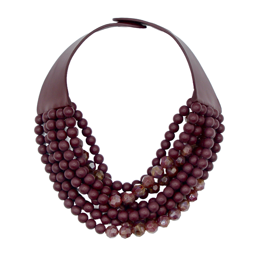 Marbella Marble Plum Necklace -  Fairchild Baldwin