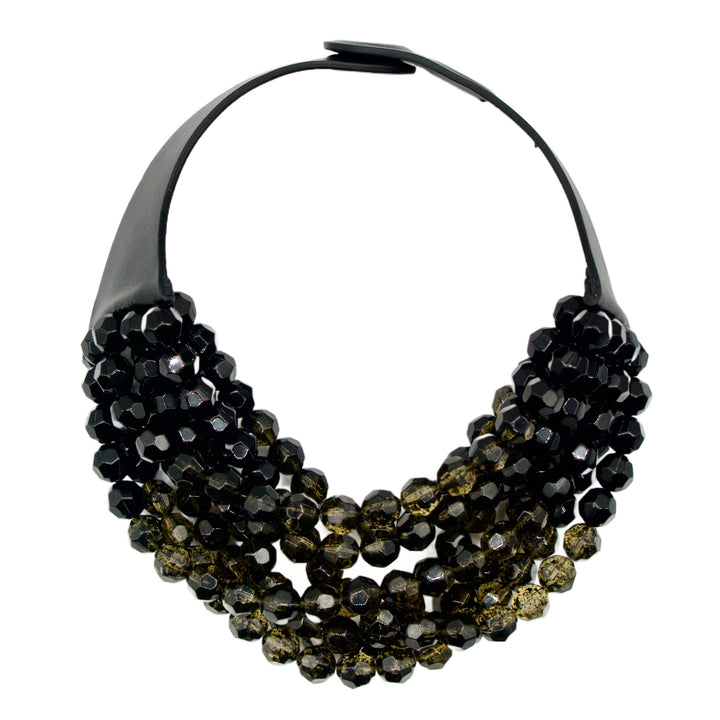 Gradated Bella Jet Black Shimmer Necklace -  Fairchild Baldwin