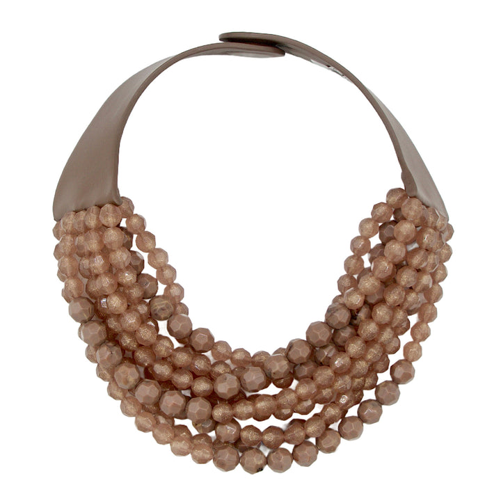 Bella Grace Iridescent Shimmer Brown Necklace -  Fairchild Baldwin