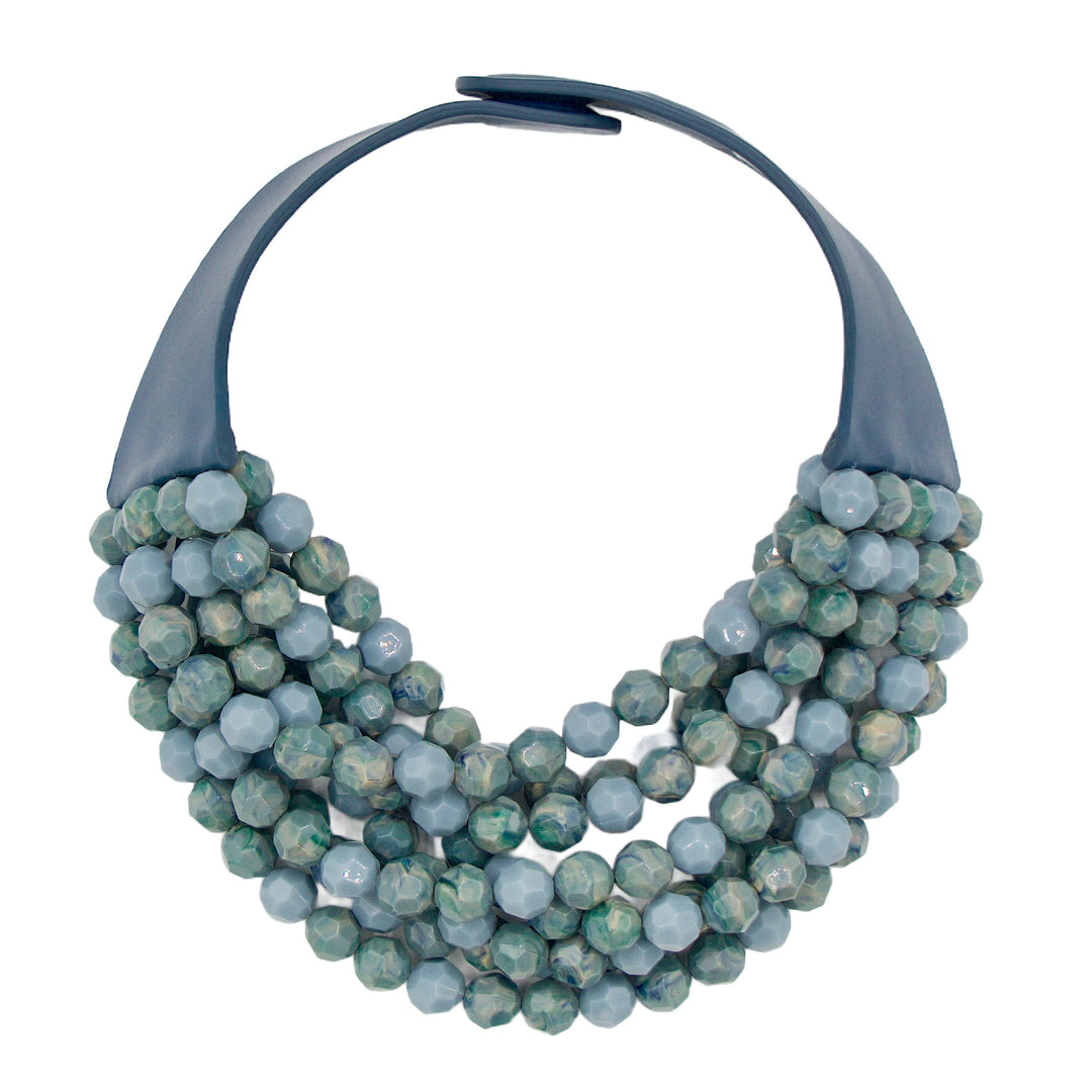Bella Two Tone Cadet Blue Necklace -  Fairchild Baldwin