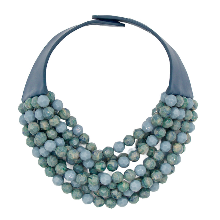 Bella Two Tone Cadet Blue Necklace -  Fairchild Baldwin