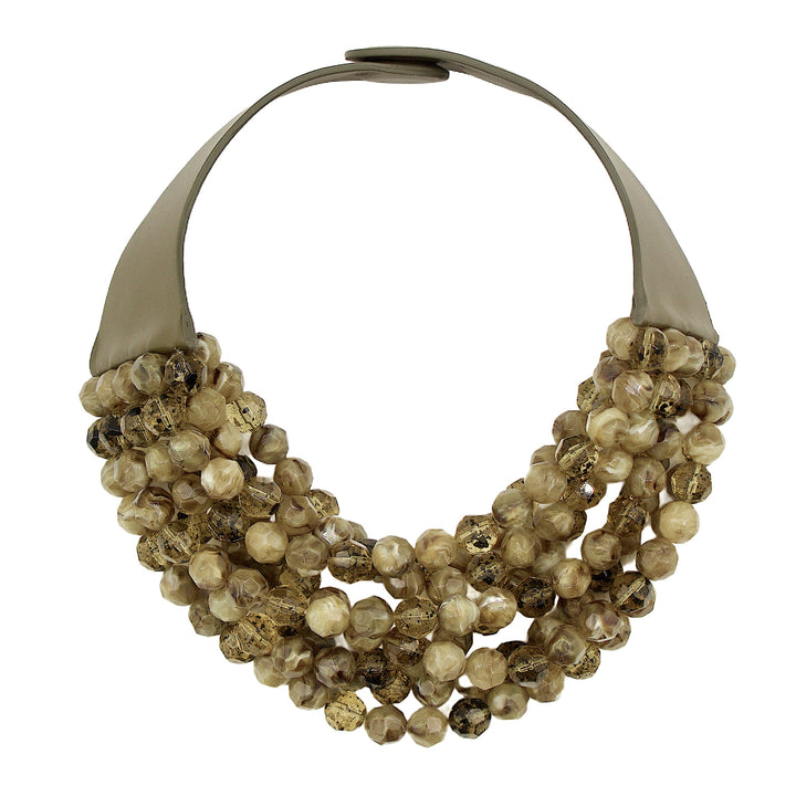 Bella Two Tone Khaki Necklace -  Fairchild Baldwin