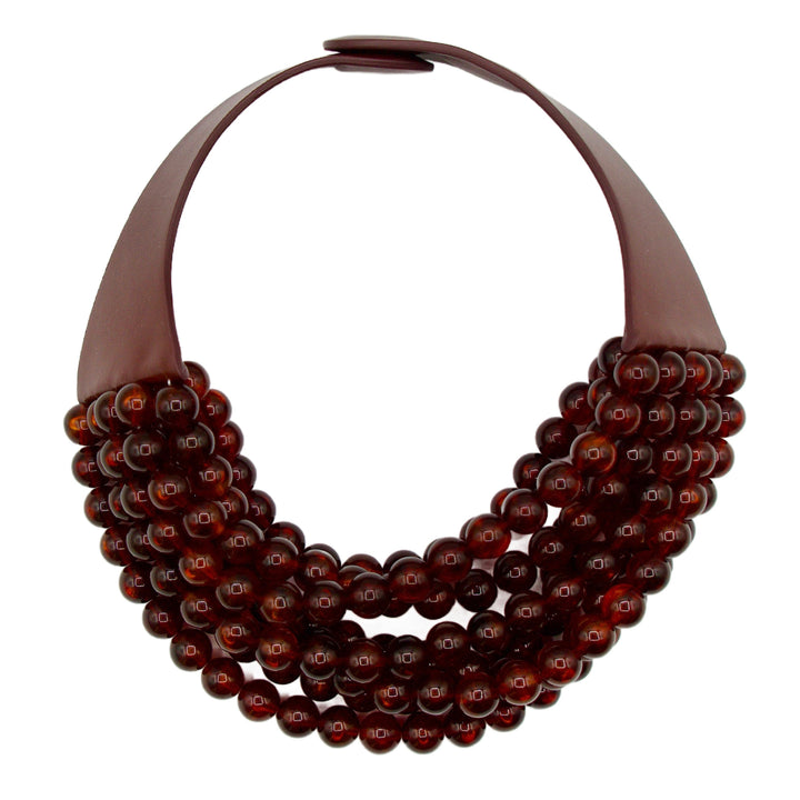Round Bella Venetian Red Necklace -  Fairchild Baldwin
