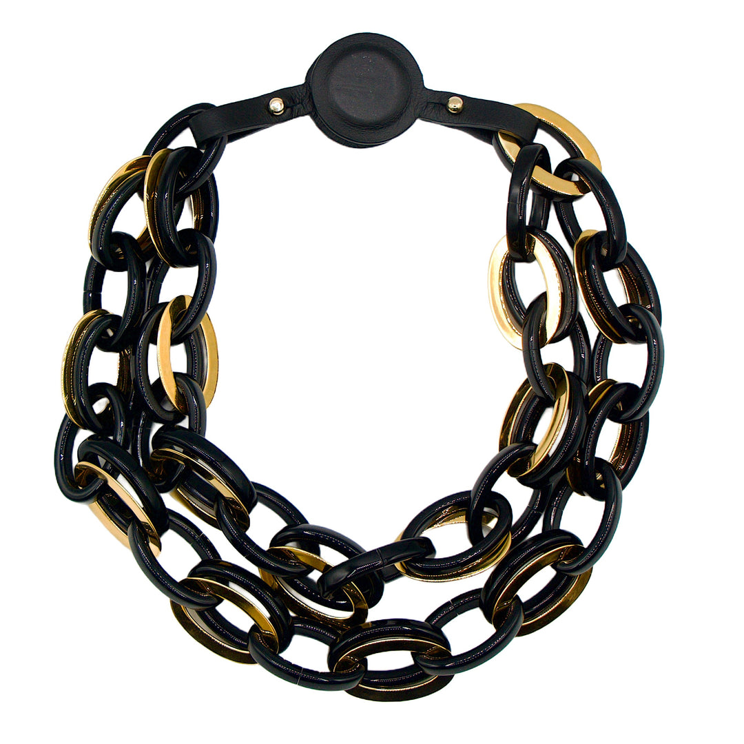 Harper Jet Black Gold Necklace -  Fairchild Baldwin