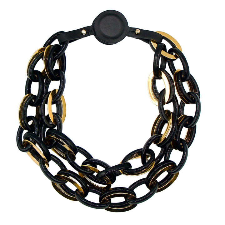 Harper Jet Black Gold Necklace -  Fairchild Baldwin