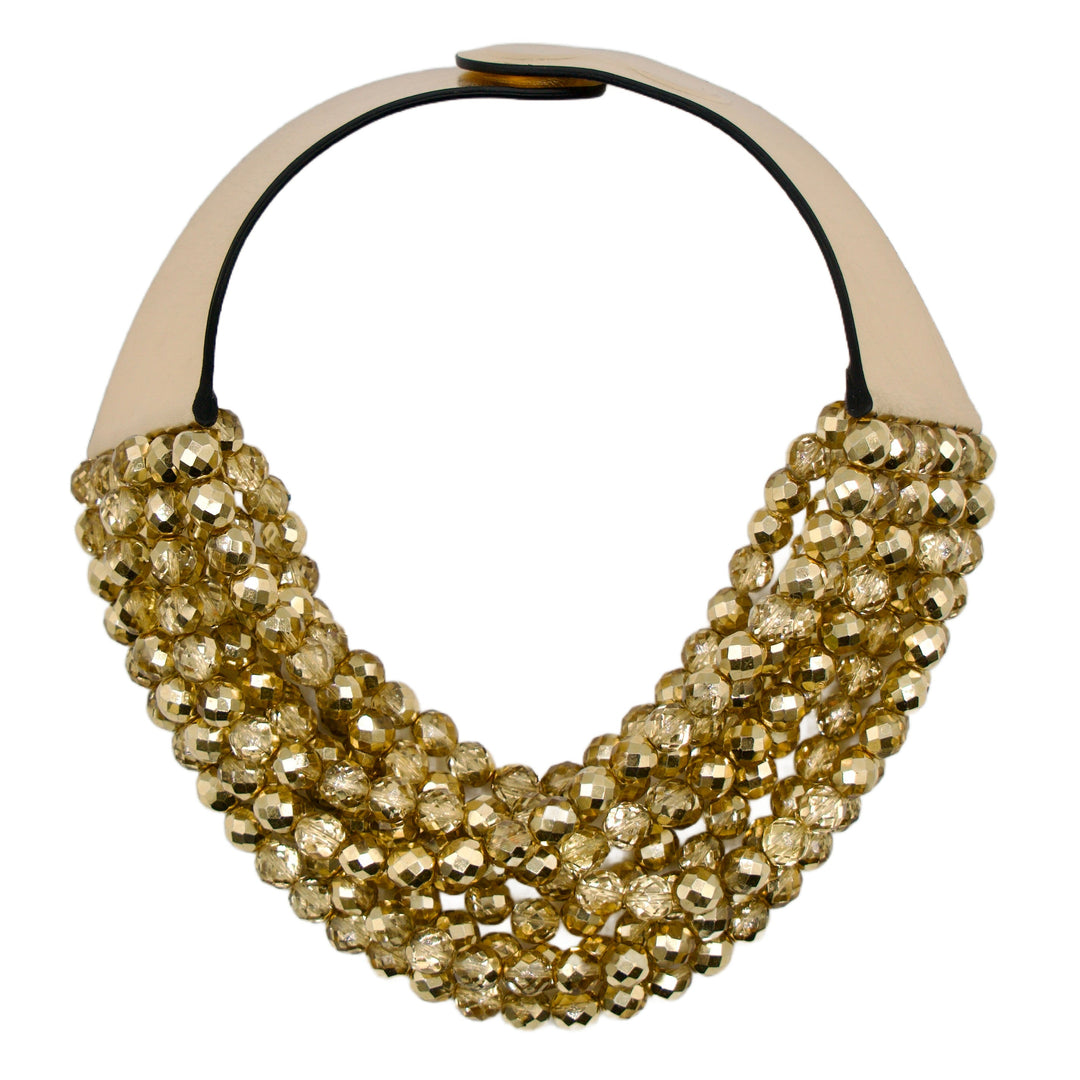 Bella Holiday Glass Gold Necklace -  Fairchild Baldwin