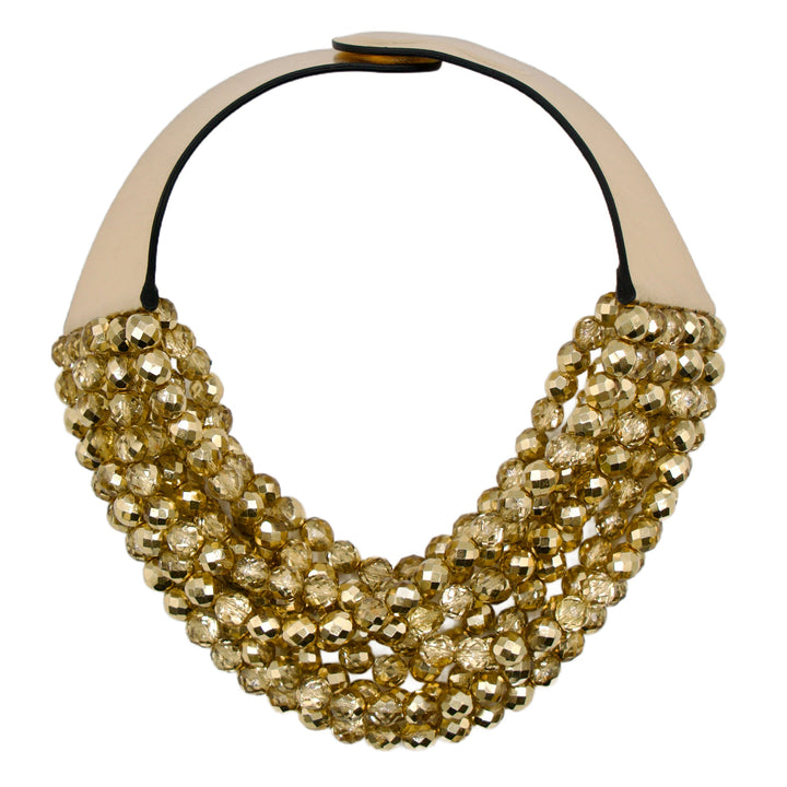 Bella Holiday Glass Gold Necklace -  Fairchild Baldwin