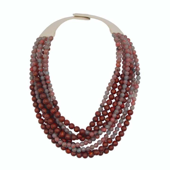Helena Marble Cerise Necklace