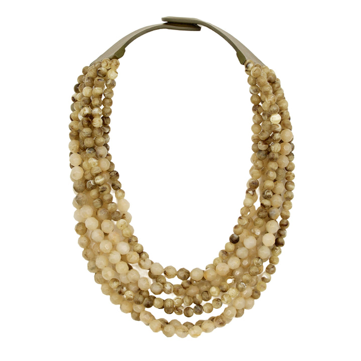Helena Marble Khaki Necklace -  Fairchild Baldwin