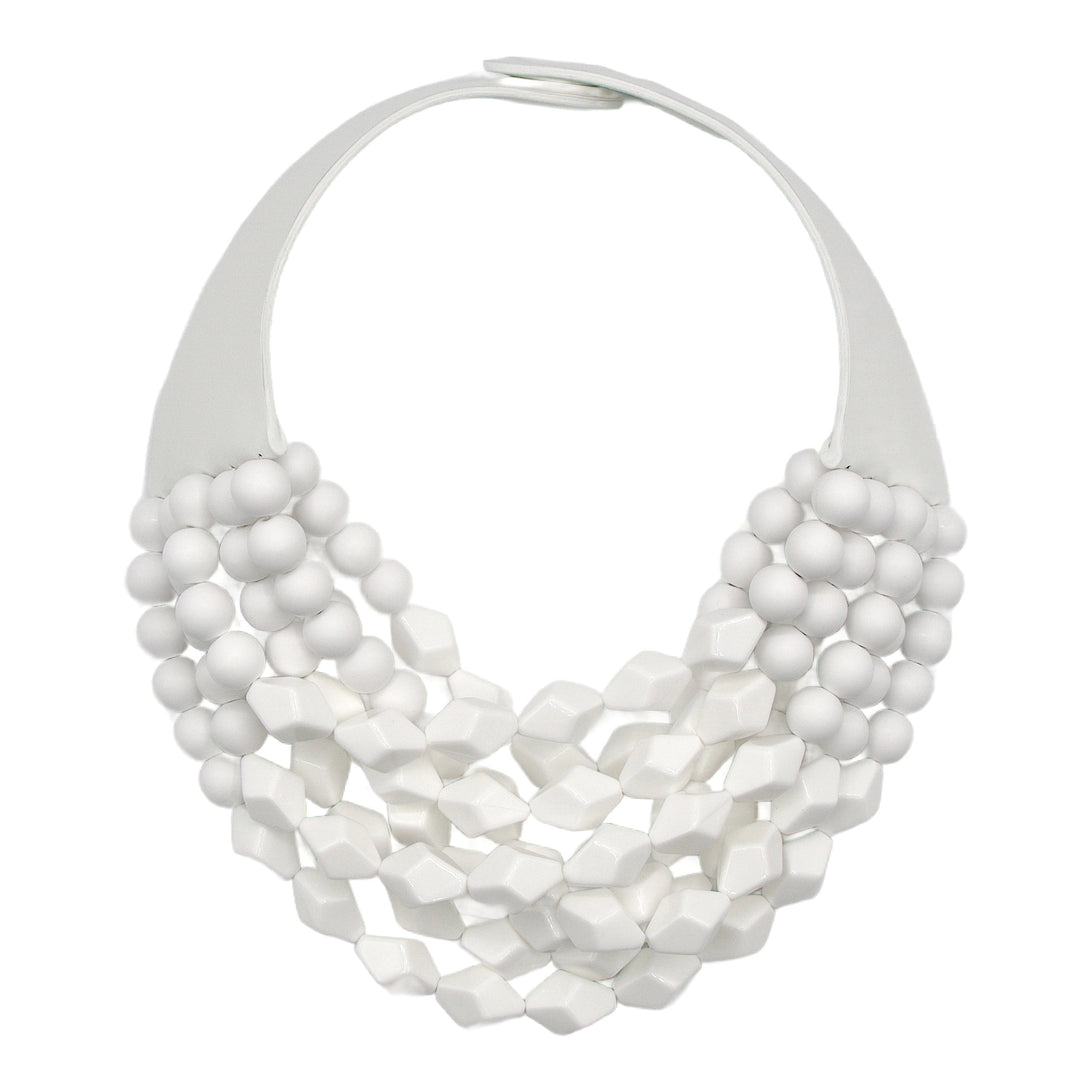 Marbella Oval Pure White Necklace