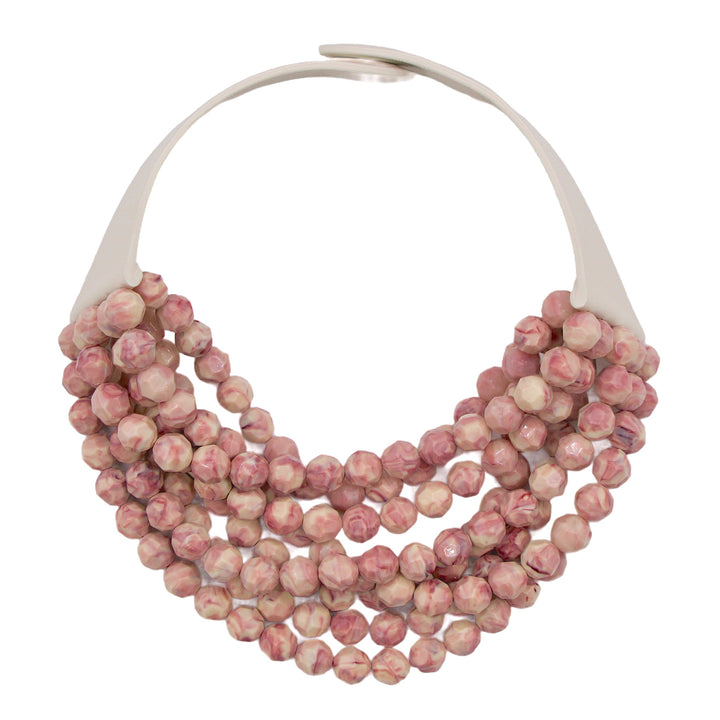 Bella Tie Dye Marble Rose Necklace