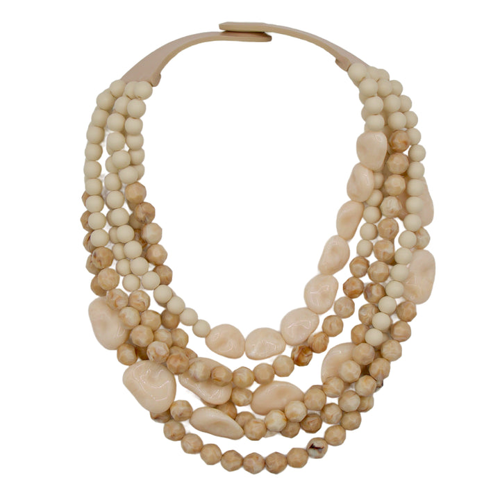 Helena Marble Neutral Ivory Necklace