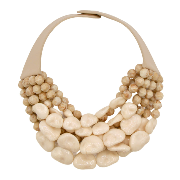 Gradated Bella Neutral Ivory Necklace