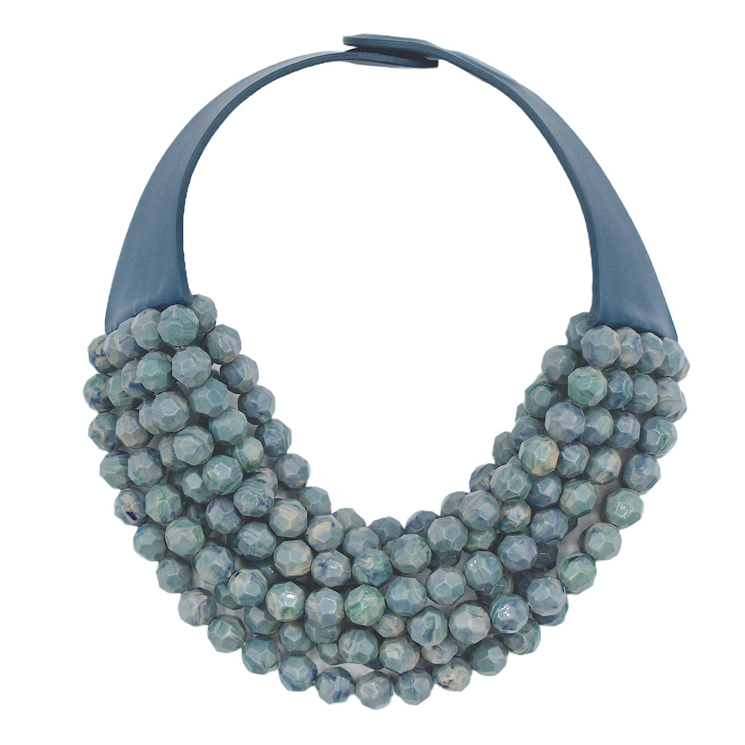 Bella Marble Cadet Blue Necklace