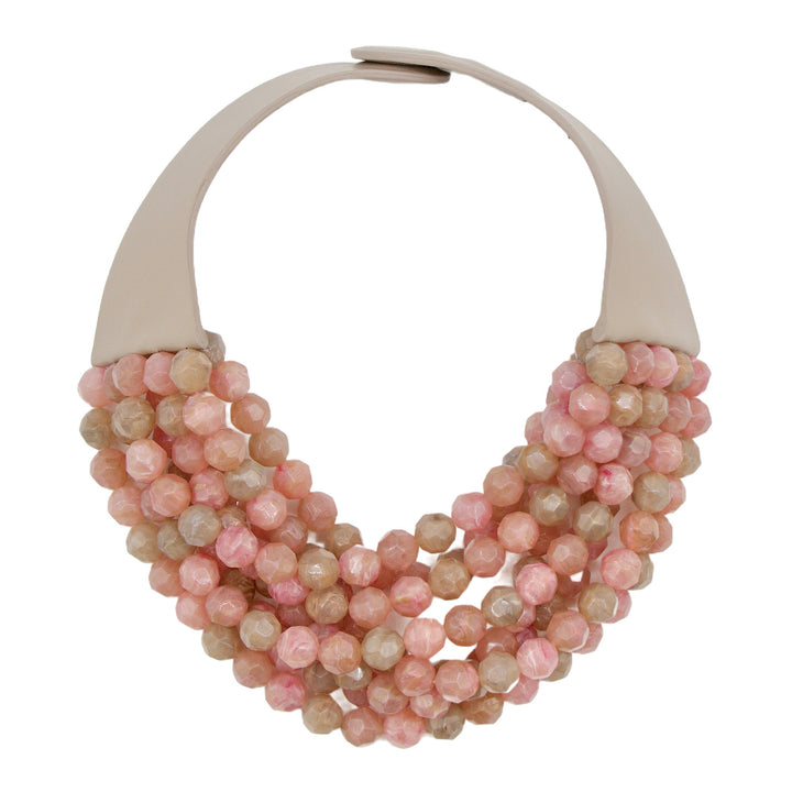 Bella Three Tone Dusty Rose Necklace -  Fairchild Baldwin