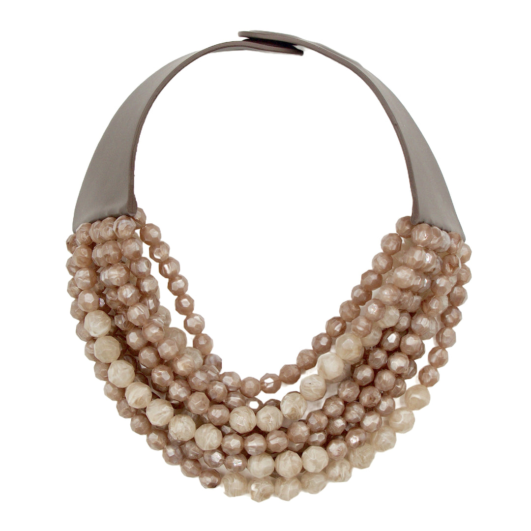 Bella Grace Iridescent Taupe Champagne Necklace -  Fairchild Baldwin