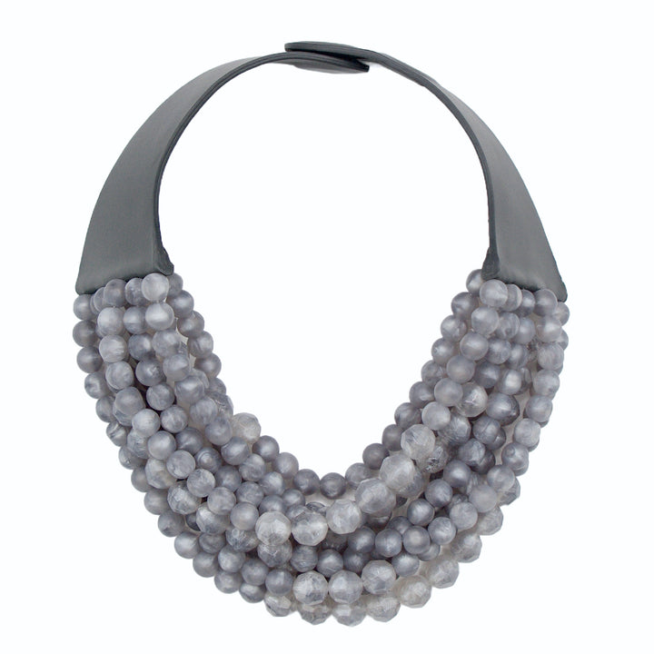 Marbella Marble Slate Grey Necklace -  Fairchild Baldwin