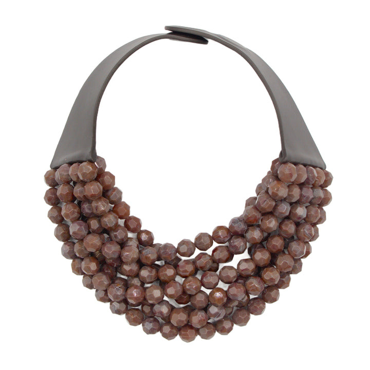 Bella Marble Rose Wine Necklae -  Fairchild Baldwin