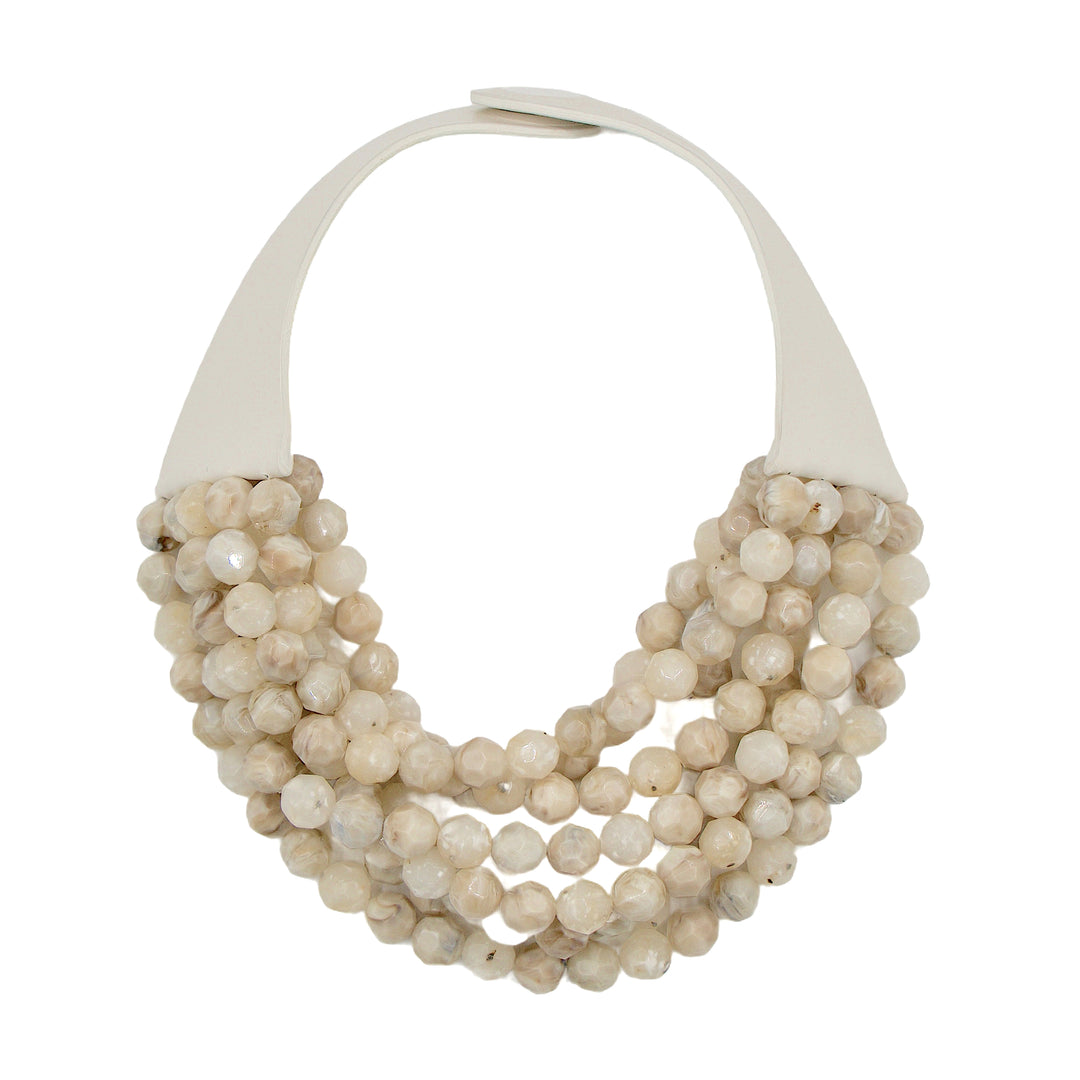 Bella Three Tone Stone Earth Necklace
