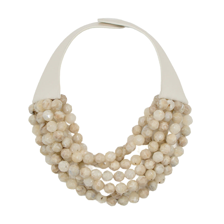 Bella Three Tone Stone Earth Necklace