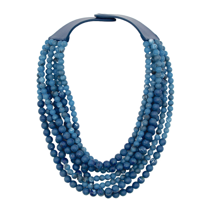 Helena Marble Denim Necklace -  Fairchild Baldwin
