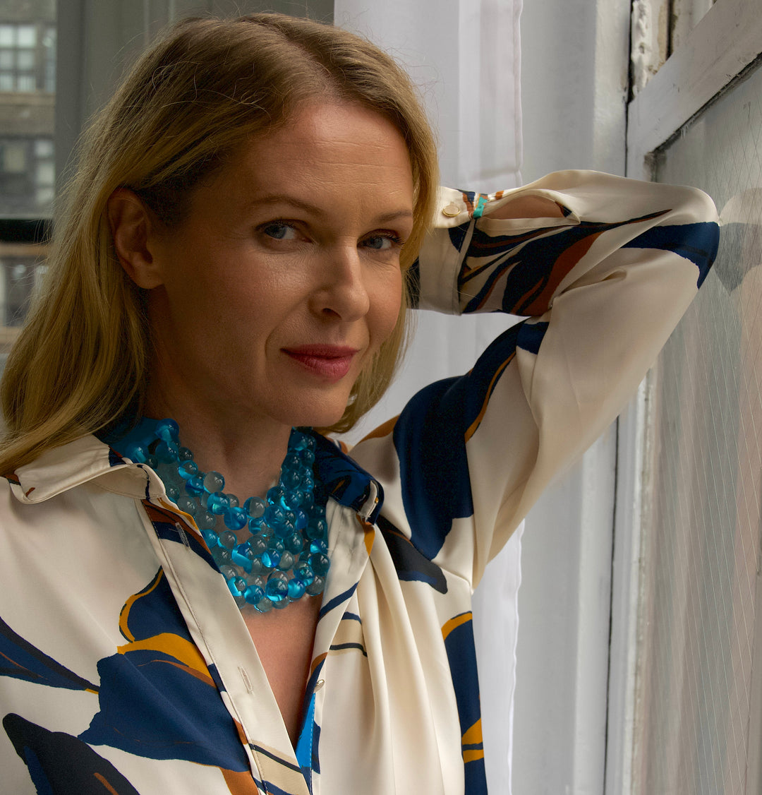 The Bubble Blue Necklace